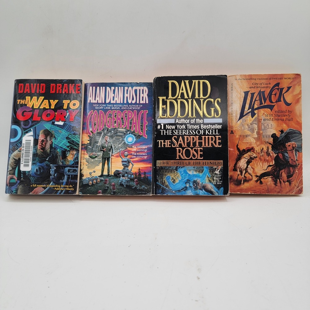 David Drake The Way to Glory Mass Market Paperback Mixed Sci-Fi Fantasy Lot Good